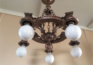 Antique 1920 Ceiling Light Fixtures Antique Spanish Revival Hammered Chandelier Marked Virden 1930