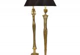 Antique Brass Floor Lamps Value Pair Of Figural Floor Lamps after Giacometti Alberto Giacometti