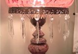 Antique Lamp Stores Near Me Antique Pink Glass and Crystal Lamp What A Beauty Beautiful