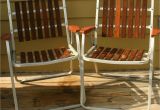 Antique Metal Lawn Chairs Vintage Folding Lawn Chairs Mid Century Modern Wooden Slats