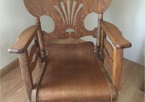 Antique Sewing Chair with Storage original Antique Primitive Press Back Rocking Chair 1890 1900 S