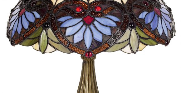 Antique Tiffany Lamp Parts Tiffany Style Heart Pattern 22 High Table Lamp Tiffany Style