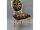 Antique White Accent Chair Antique French Louis Xvi Style Carved Floral Needlepoint