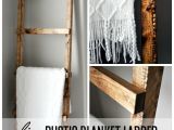 Antique Wooden Blanket Rack Rustic Blanket Ladder Rustic Blankets Blanket Ladder and Blanket