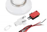 Arcade button Light Switch 80mm Color Changing Led Push button with Light Cable Micro Switch