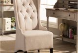 Archibald Leather Accent Chair Baxton Studio Vincent Beige Fabric Upholstered Accent
