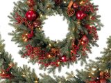 Artificial Christmas Wreaths Decorated Wreath and Garland are Lovingly Laden with Natural Embellishments