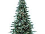 Artificial Decorative Pine Trees 7 5 Ft Pre Lit Led Glistening Pine Artificial Christmas Tree with