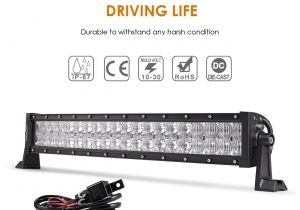 As Seen On Tv Light Switch Amazon Com Auxbeam 22 Inch Led Light Bar Curved 120w Led Off Road