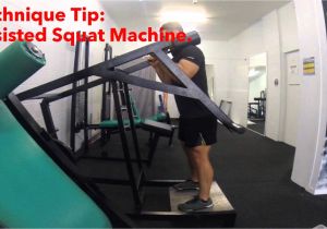 Assisted Squat Rack Technique Tip assisted Squat Machine Youtube
