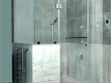 Atlantic Shower Door Custom Frameless Shower Corner Shower Door to Ceiling with D Handle
