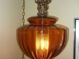 Authentic Tiffany Lamp Parts Cherub Amber Swag Lamp that I Designed and Made From Different Lamp