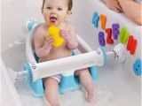 Baby Bath Seat attaches Tub Baby Bathtub Seat with Backrest Suction Cups to Side