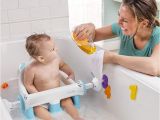 Baby Bath Seat for 1 Year Old Baby Bathtub Seat with Backrest Suction Cups to Side