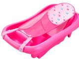 Baby Bath Seat Kiddicare the First Years Infant to toddler Tub with Sling Pink 1