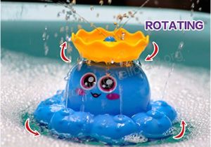 Baby Bath Tub Air Pump Bath toy Spray Water Octopus Ramdom Colour Can Float