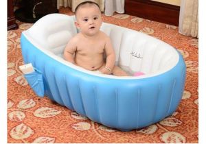 Baby Bath Tub Air Pump Cho Cho Blue Inflatable Baby Bath Tub with Pump
