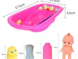 Baby Bath Tub Bd Baby Doll In Bath Tub with Shower Accessories Set Kids