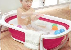 Baby Bath Tub Dubai Children Folding Bath Tub Red