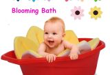 Baby Bath Tub for Bathroom Sink Blooming Bath Mat Baby Bath Foldable Bathtub Seat soft