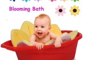 Baby Bath Tub for Bathroom Sink Blooming Bath Mat Baby Bath Foldable Bathtub Seat soft