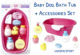 Baby Bath Tub Gift Set You and Me Pink Baby Doll Bath Tub Time Set Accessories