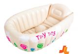 Baby Bath Tub Jacuzzi New Tiny tots Inflatable Baby Bath Hot Tub Heat Sensor