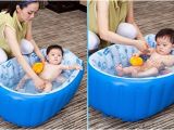 Baby Bath Tub Kuwait Hhobake Inflatable Baby Bathing Tubs and Seats Portable