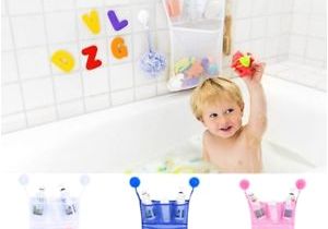 Baby Bath Tub with Drawers Baby Bath Bathtub toy Mesh Net Storage Bag Holder Suction