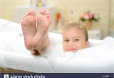 Baby Bath Tub with Feet Pleasant Little Girl Playing In Bath Tube Stock