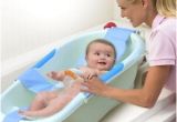 Baby Bath Tub with Head Support Infant Baby Bath Adjustable Support for Bathtub Seat Sling