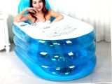 Baby Bath Tub with Pump Foldable Durable Spa Inflatable Bath Tub Adult with Air