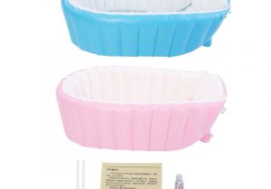 Baby Bath Tub with Pump Newborn Infant toddler Kids Inflatable Bathtub Anti Skid