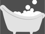 Baby Bath Tub with Scale Baby Shower Baby Bathtub with Bubbles Template Graphic by