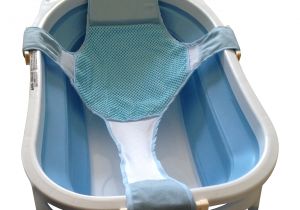 Baby Bath Tub with Sling Baby Bathtub Seat Support Sling Hammock Net Infant Bath