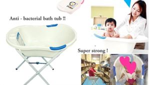 Baby Bath Tub with Stand Usa Qoo10 Puku Bath Tub with Bath Tub Stand Bundle Set