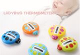 Baby Bath Tub with Temperature Neonatal Ladybird thermometers Cute Image Baby Bath