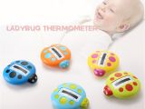 Baby Bath Tub with Temperature Neonatal Ladybird thermometers Cute Image Baby Bath
