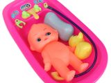Baby Bath Tub with toys Baby Doll In Bath Tub with Shower Accessories Set Kids