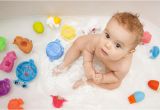 Baby Bath Tub with toys Baby In Bath Tub with toys Stock Photo Image Of Beautiful