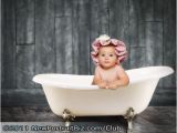 Baby Bathtub Clawfoot Tub Baby In A Bath Tub Love the Idea Of the Shower Cap