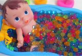 Baby Bathtub Colors Learn Colors Baby Doll Bath Time orbeez Shower Bathtub