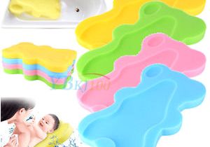 Baby Bathtub Foam Pad Bath Sponge Support Safety Aid Bathing Mat Foam Non Slip