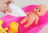 Baby Bathtub for Dolls Baby Born Infant Duck Bathtub Handmade Alive Silicone