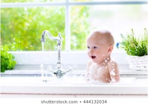 Baby Bathtub for Kitchen Sink Baby Bathtub Stock S & Vectors