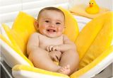 Baby Bathtub for Sink Bloomy Baby Bath Flower Sink Mat Yellow