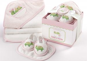 Baby Bathtub Gift Set Baby aspen Tillie the Turtle 4 Piece Bath Time Gift Set