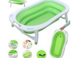 Baby Bathtub Grey isafe Flat Foldable Baby Bath Grey