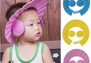 Baby Bathtub Hat Baby Shower Care Shampoo Cap Bath Protect Ear Wash Hair