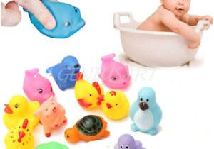 Baby Bathtub Head Float 13 Pcs Cute Baby toy Bath toys Squirt Kids Float Water Tub